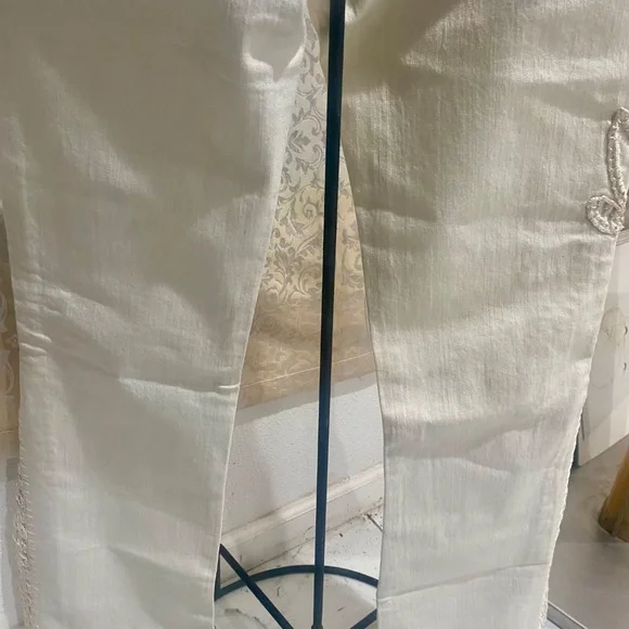 Parasuco Vintage Hand Stitched Embellished Denim Sz 27 - Picture 12 of 13